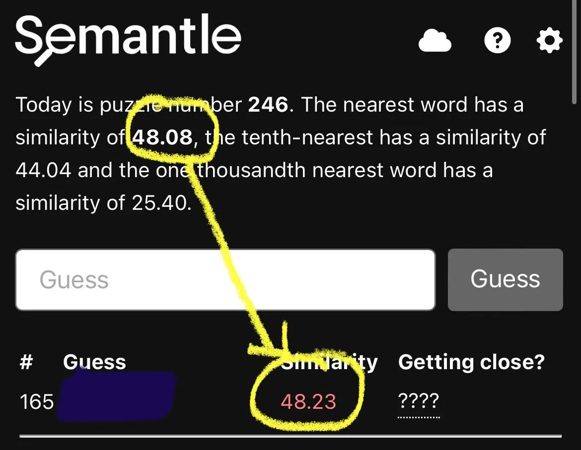 Semantle: A Game of Meaning, Not Spelling