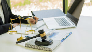 A lawyer or a judge advisor works in the legal concept office.